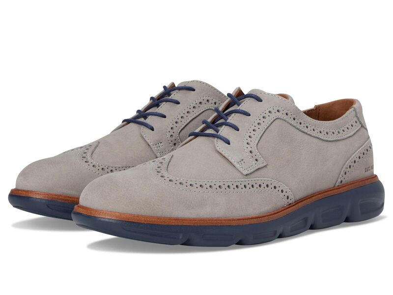 ジョンストンアンドマーフィー メンズ シューズ オックスフォード ウィングチップ Johnston & Murphy Larkin Wingtip Gray Nubuck グレー
