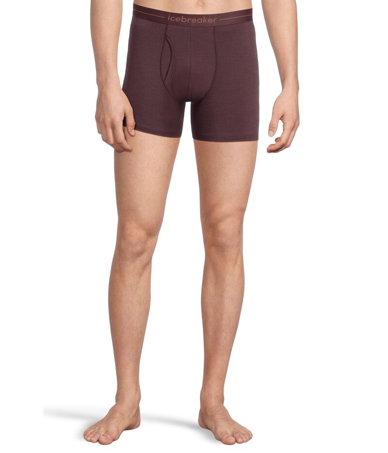 アイスブレーカー メンズ アンダーウェア ボクサーパンツ Icebreaker Anatomica Merino Boxers w/ Fly ..