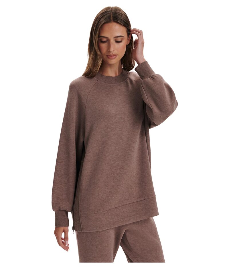 バーレイ レディース アウター ニット・セーター Varley Nicole Boyfriend Sweat Deep Taupe Marl マール