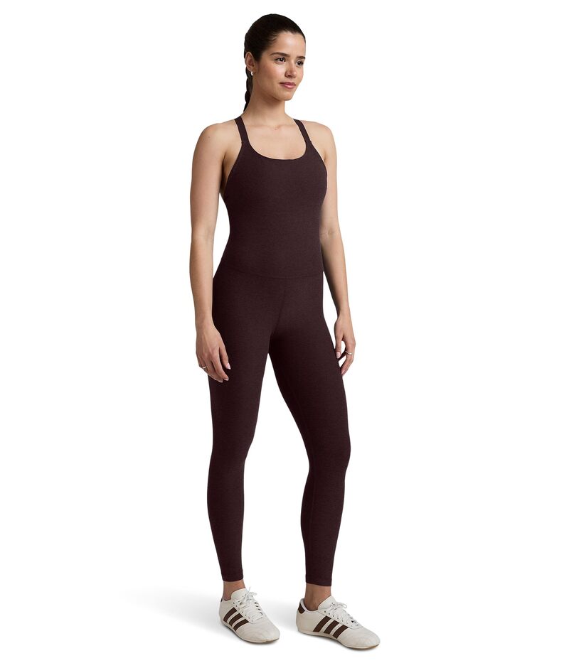 ビヨンドヨガ レディース トップス シャツ ボディースーツ Beyond Yoga Spacedye Play The Angles Bodysuit Dark Chocolate チョコレート