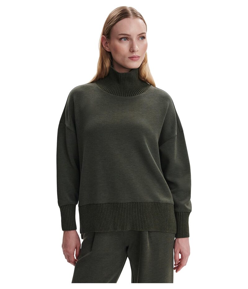 バーレイ レディース アウター ニット・セーター ハイネック Varley Barker High Neck Sweat Olive Mar..
