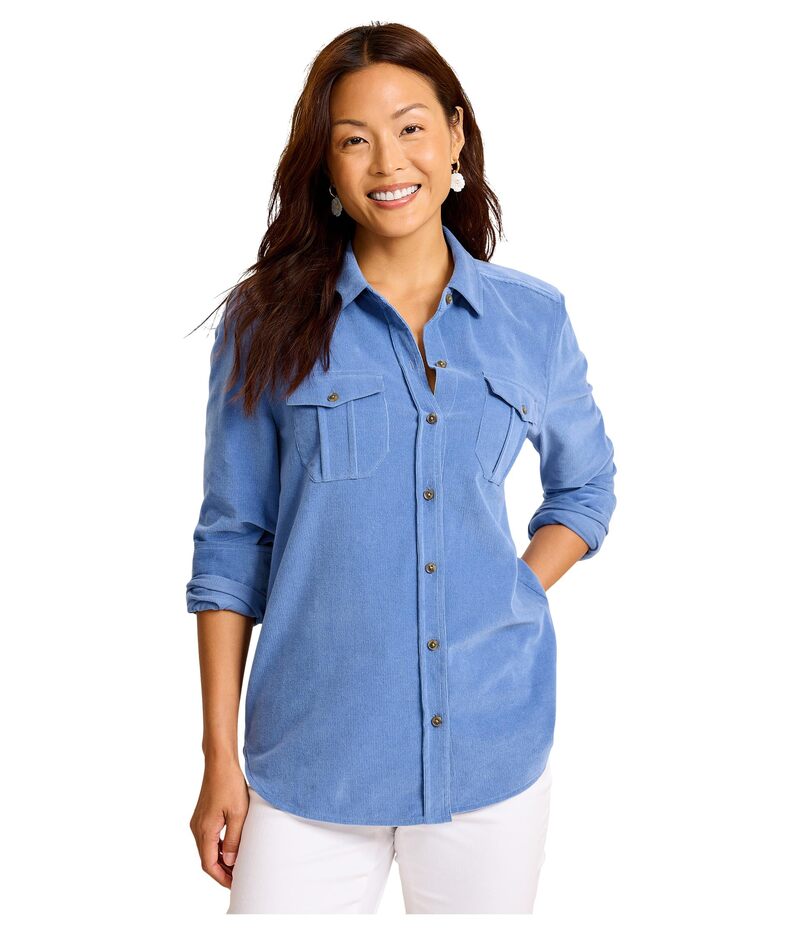 トッミーバハマ レディース トップス シャツ Tommy Bahama Coasta Cord Relaxed Shirt Infinity Sky