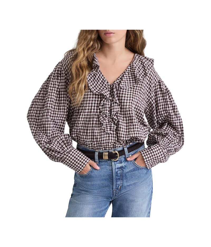メイドウェル レディース トップス シャツ Madewell Marciana Top Chocolate Raisi チョコレート