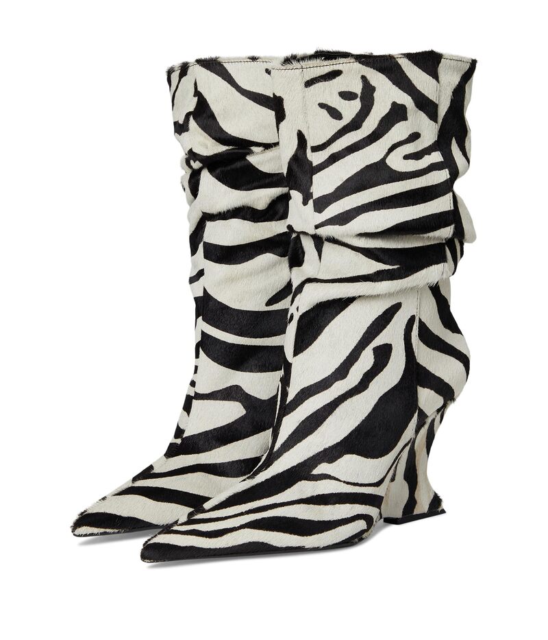 シュッツ レディース シューズ ブーツ・レインブーツ Schutz Siena Slouch Zebra Print アニマル