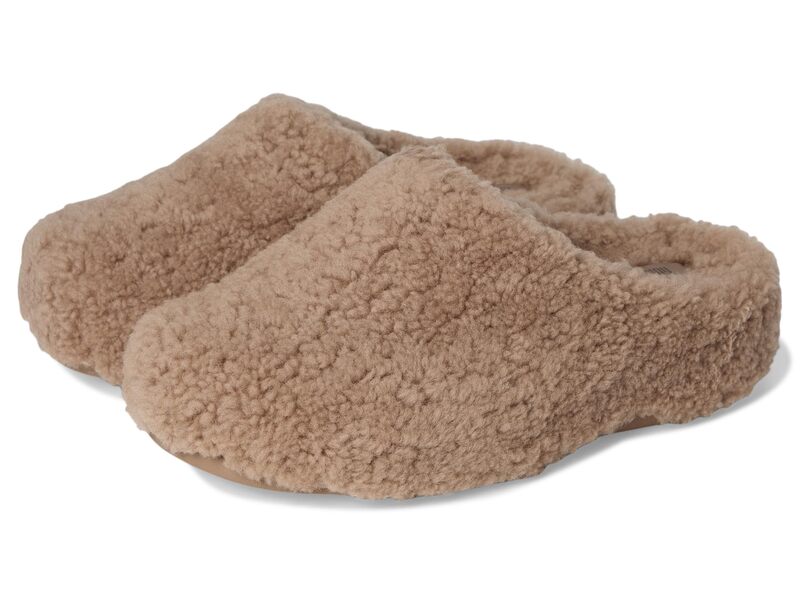 フィットフロップ レディース シューズ サンダル FitFlop Shuv Curly-Shearling Clogs Taupe トープ