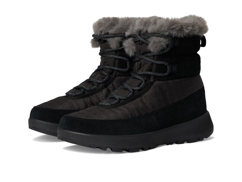 コロンビア レディース シューズ ブーツ・レインブーツ Columbia Slopeside Peak Luxe Black/Graphite ..