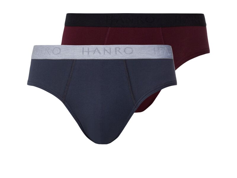 ハンロ メンズ アンダーウェア ブリーフパンツ コットン Hanro Cotton Essentials 2-Pack Brief Barolo..