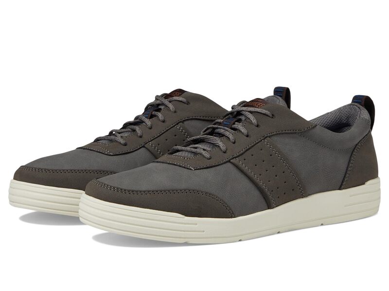 ノンブッシュ メンズ シューズ スニーカー オックスフォード レース Nunn Bush Kore City Walk Court U-Bal Oxford Athleticasual Sneaker Lace Up Gray グレー