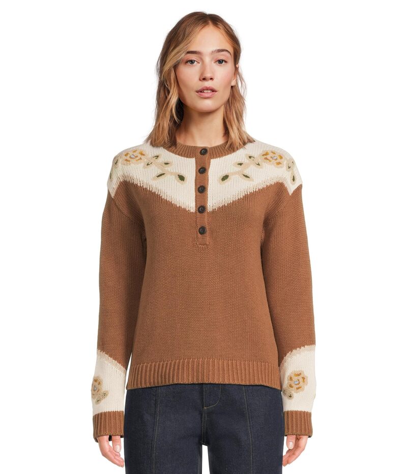 ペンドルトン レディース アウター ニット・セーター フラワー柄 フラワー Pendleton Western Floral H..