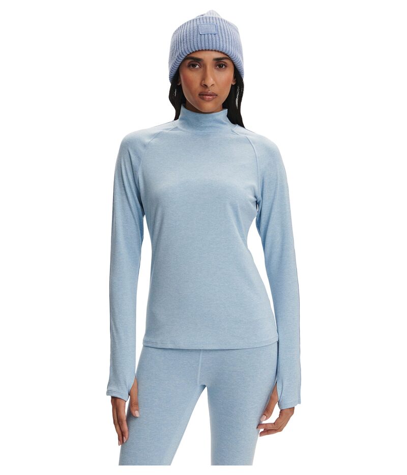 バーレイ レディース トップス シャツ モックネック Varley Always Warmock Neck Baselayer Glacier Ma..