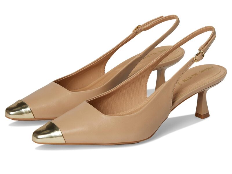 アンクライン レディース シューズ サンダル Anne Klein Chai Biscotti Gold ゴールド