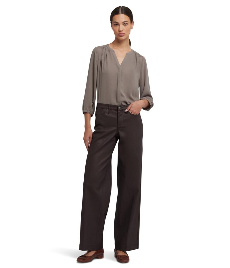 エヌワイディージェイ レディース ボトムス デニムパンツ ワイドレッグ コート ジーンズ NYDJ Coated Teresa Wide Leg Jeans C...