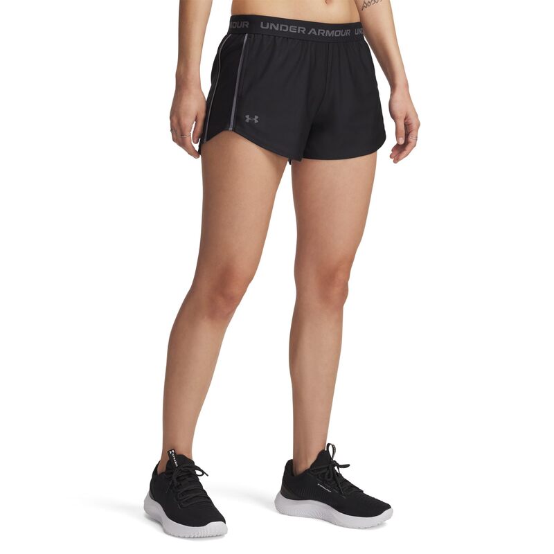 アンダーアーマー レディース ボトムス ハーフパンツ・ショーツ ショートパンツ Under Armour Tech Play Up Shorts Black/Castleroc ブラック