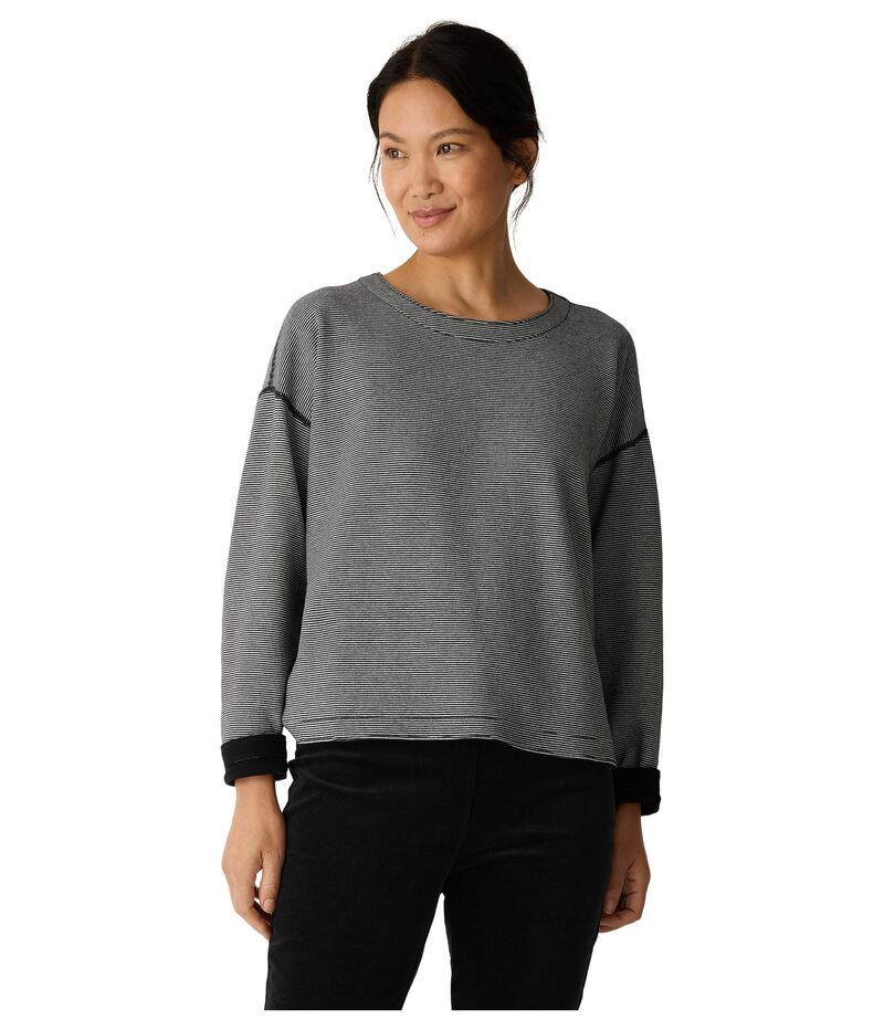 エイリーンフィッシャー レディース トップス シャツ コットン ニット Eileen Fisher Doubleknit Organ..