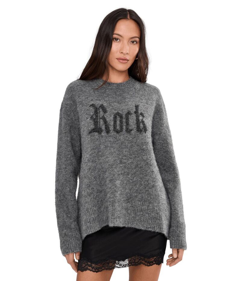 オールセインツ レディース アウター ニット・セーター AllSaints Rock Crew Metallic/Charco メタリック