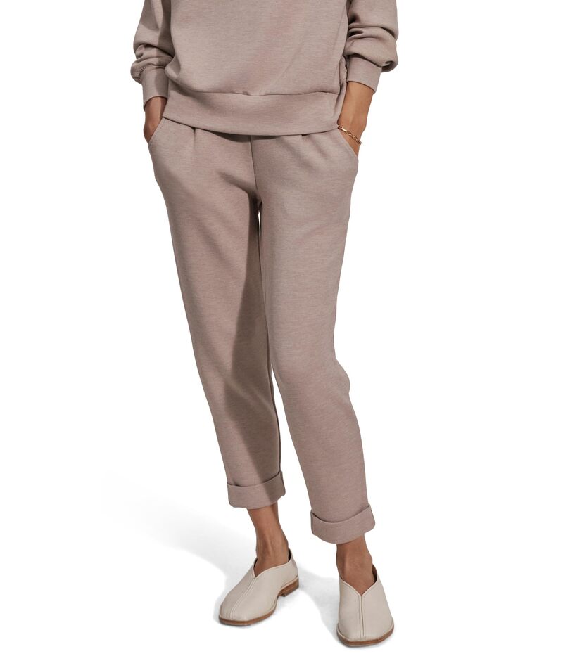 バーレイ レディース ボトムス カジュアルパンツ Varley The Rolled Cuff Pants Taupe Marl マール