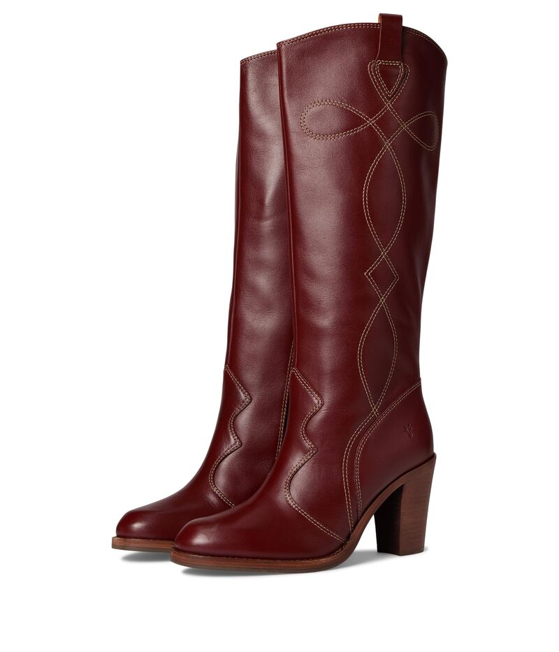 フライ レディース シューズ ブーツ・レインブーツ トール Frye Corinne Tall Deco Stitch Cranberry