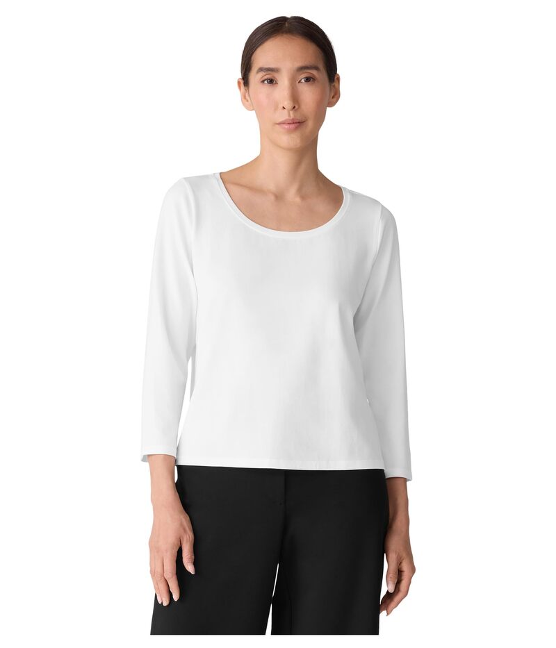 エイリーンフィッシャー レディース トップス シャツ ニット ジャージー Eileen Fisher Stretch Jersey..