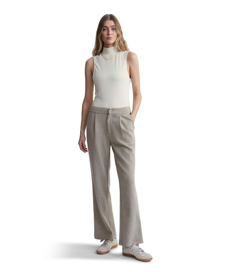 バーレイ レディース ボトムス カジュアルパンツ Varley Aberdeen Strght Leg 31.5" Pants Taupe Marl ..