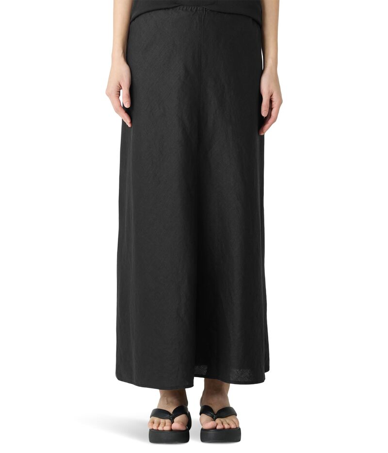 エイリーンフィッシャー レディース ボトムスカート A ライン Eileen Fisher A-Line Biaskirt Black ブ..