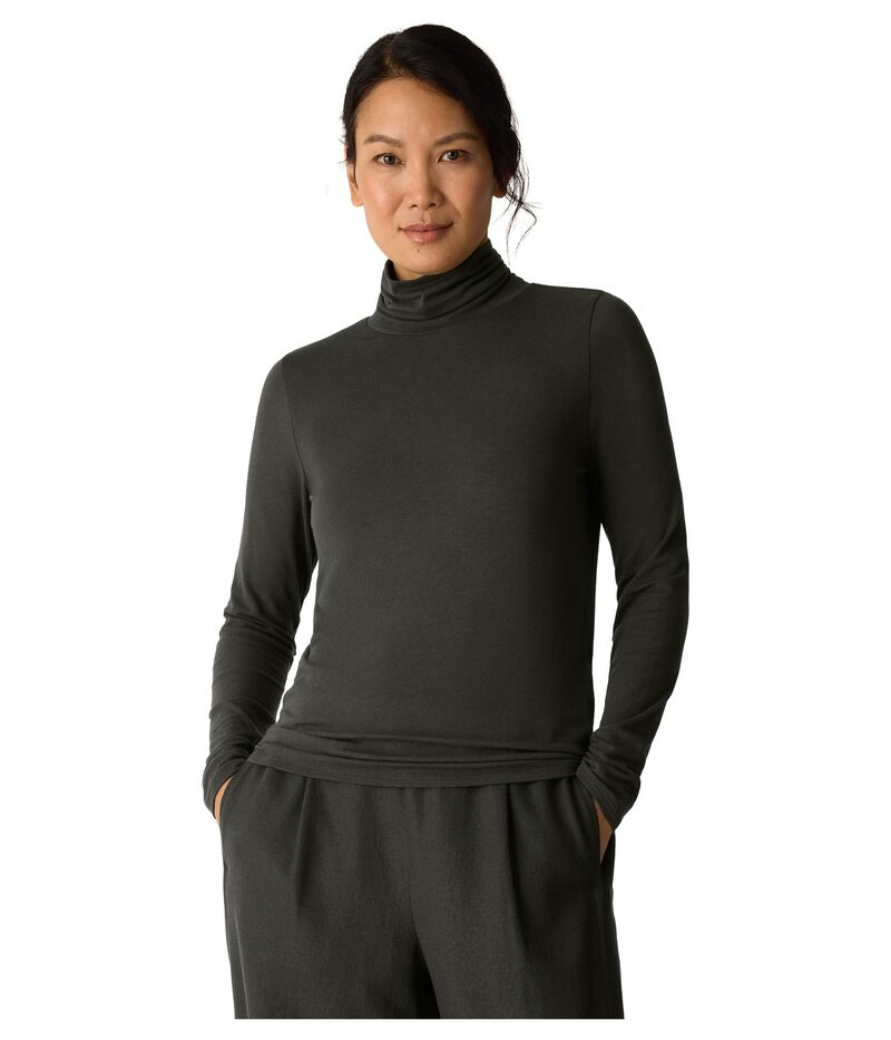 エイリーンフィッシャー レディース トップス シャツ タートルネック シアー ニット Eileen Fisher She..