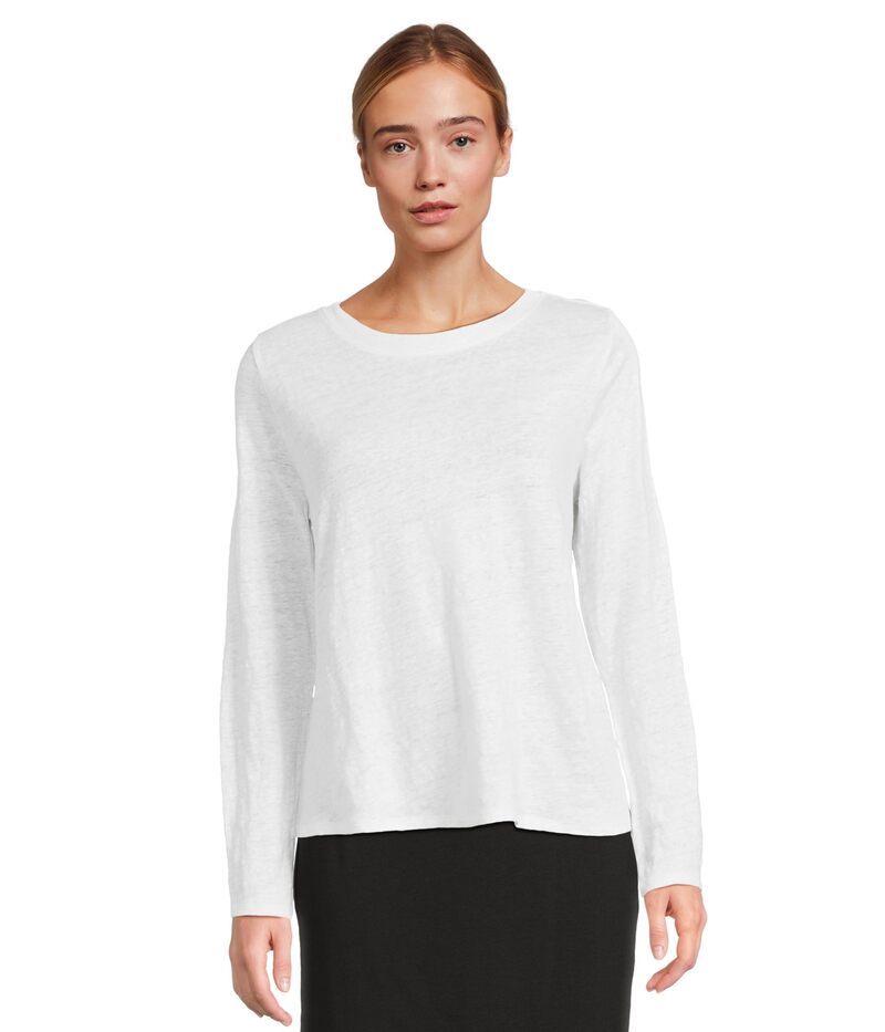 エイリーンフィッシャー レディース トップス シャツ クルーネック Eileen Fisher Crew Neck Long Slee..