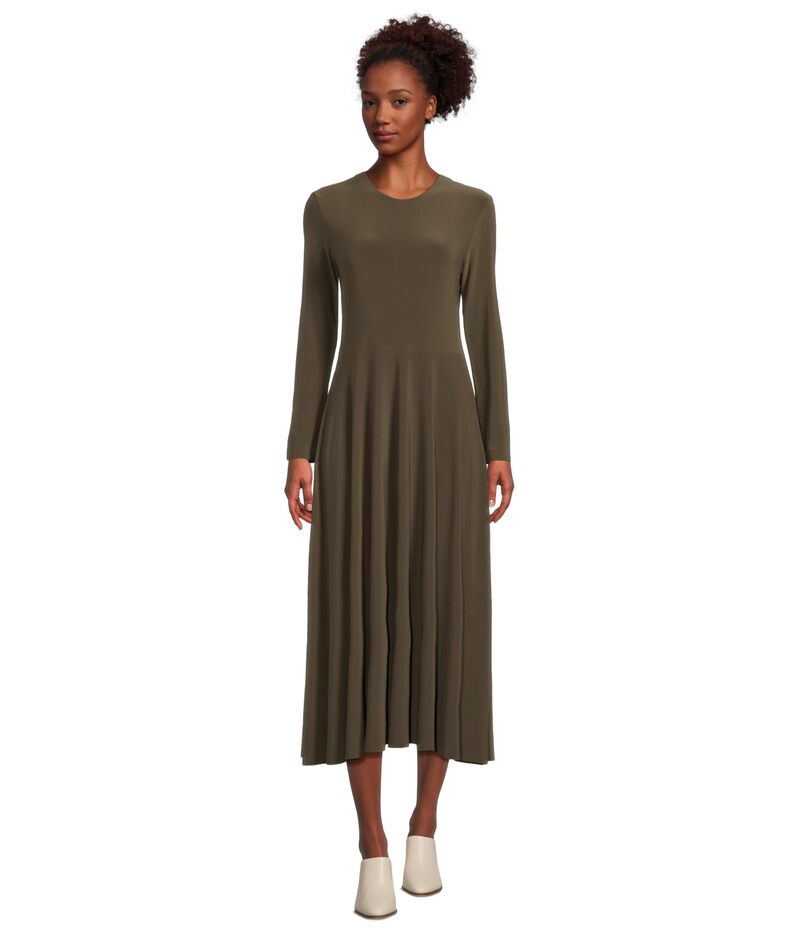 ノーマカマリ レディース トップス ワンピース Norma Kamali Long Sleeve Flaredress Bark