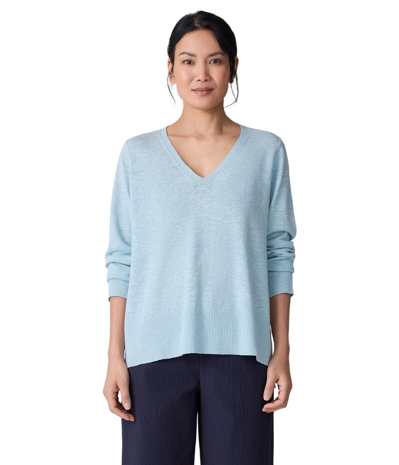 エイリーンフィッシャー レディース アウター ニット・セーター Vネック Eileen Fisher V-Neck Sweater..