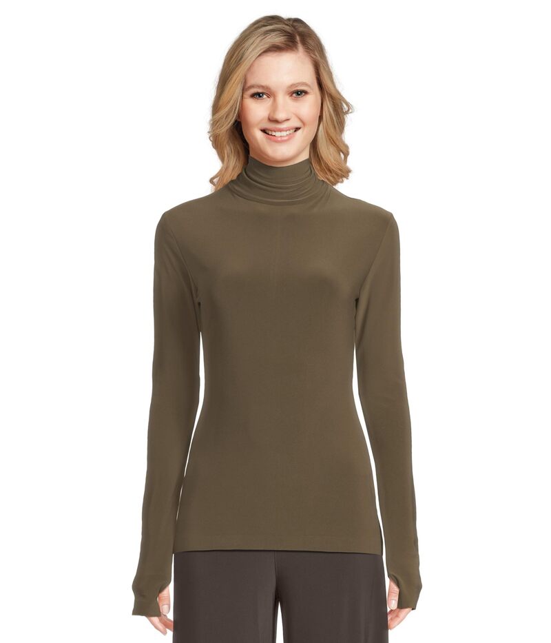 ノーマカマリ レディース アウター ニット・セーター スリムフィット Norma Kamali Slim Fit Long Slee..