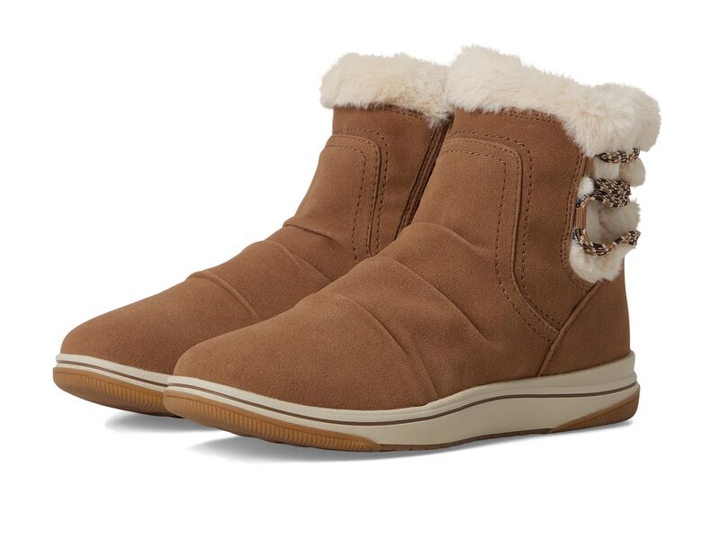 クラークス レディース シューズ ブーツ・レインブーツ Clarks Breeze Cozy Dark Sand Texti サンド