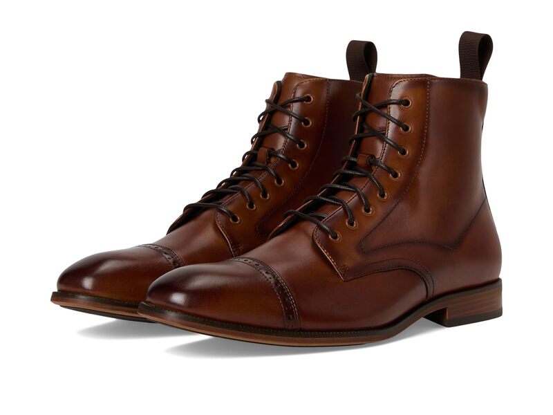 ステイシーアダムス メンズ シューズ ブーツ・レインブーツ キャップ レース Stacy Adams Henry Cap Toe Lace-Up Bootan タン