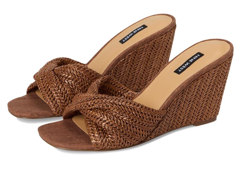 �ʥ��󥦥����� ��ǥ����� ���塼�� �ҡ��� Nine West Nikhil Medium Brown �֥饦��