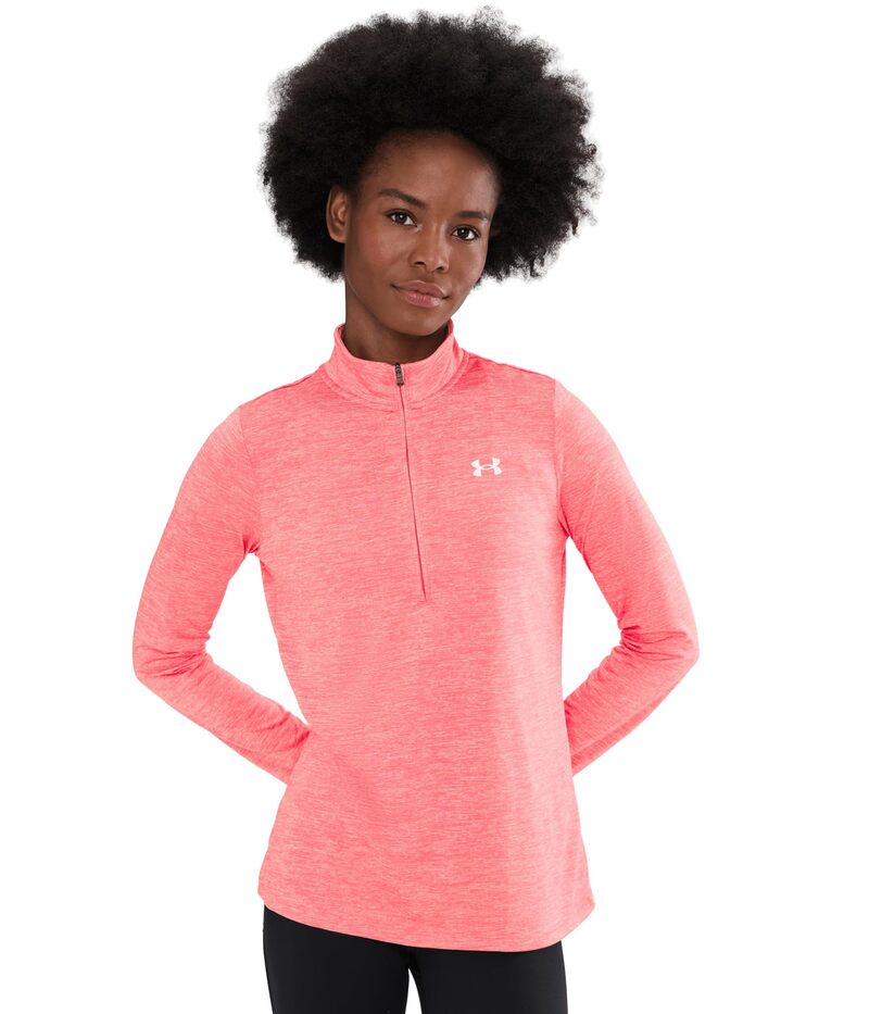 アンダーアーマー レディース トップス シャツ Under Armour Tech 1/4 Zip Twist Bittersweet Pin