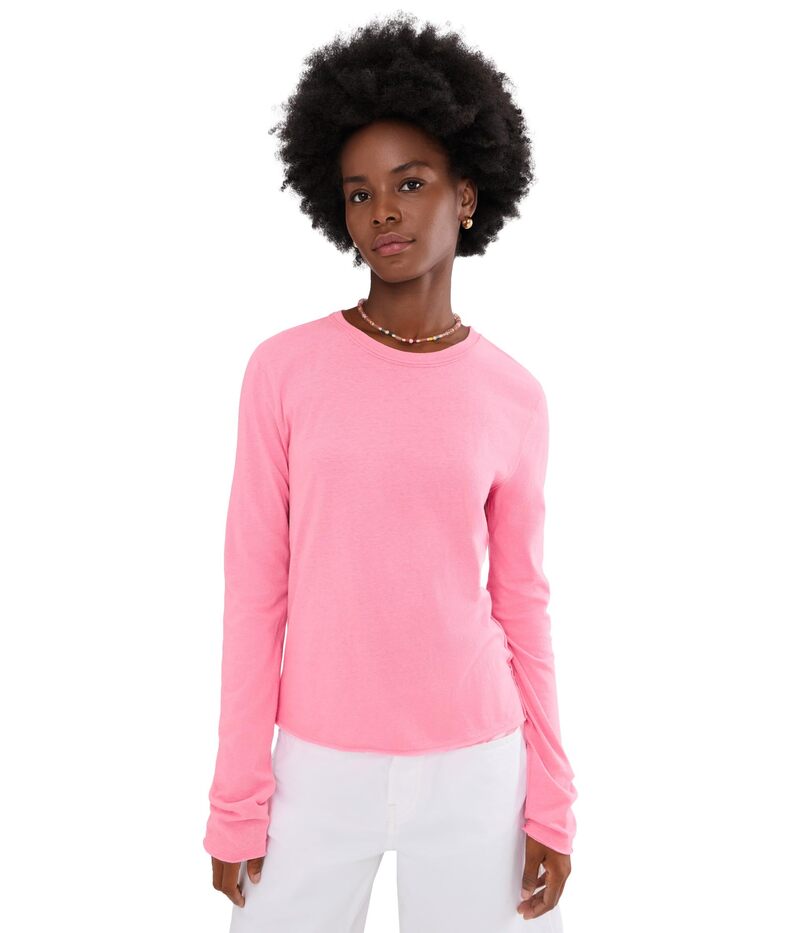 �ե꡼�ԡ��ץ� ��ǥ����� �ȥåץ� ����� Free People Nova Tee Long Sleeve Pink Carnation �ԥ�