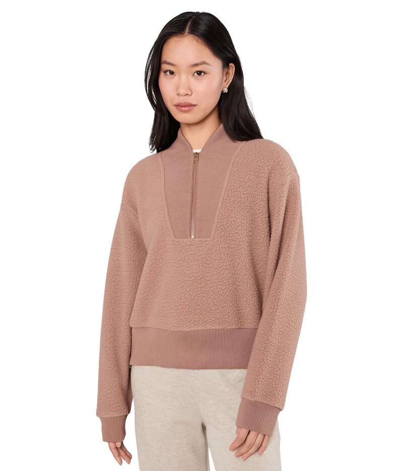 �С��쥤 ��ǥ����� �������� �ѡ��������������å� �ϡ��ե��å� �ե꡼�� Varley Mumford Half Zip Fleece Ginger Sna...