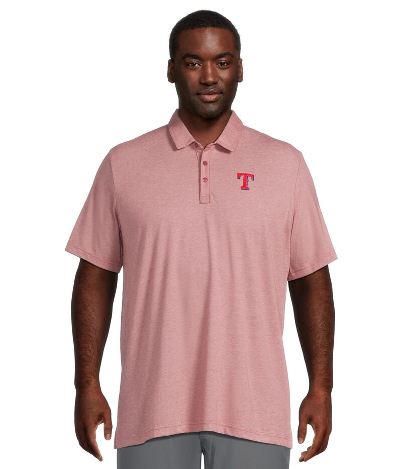 トラビスマヒュー メンズ トップス シャツ TravisMathew Texas Rangers The Zinna Polo Heather Cardina ヘザー