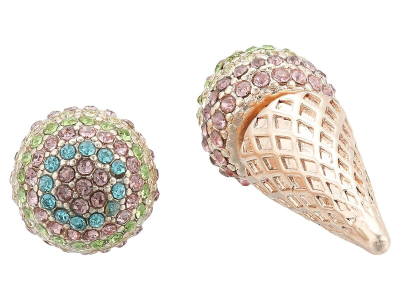ベッツィジョンソン レディース アクセサリー ピアス・イヤリング ジャケット Betsey Johnson Pave Ice Cream Conear Jacket Earrings Multi マルチカラー