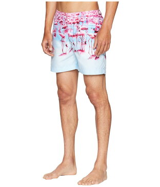 オールバー ブラウン メンズ ハーフパンツ・ショーツ スイムウェア Bulldog Photographic Flamingos Swim Shorts Flocking About