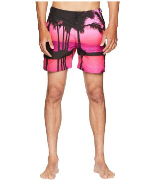 オールバー ブラウン メンズ ハーフパンツ・ショーツ スイムウェア Bulldog Photographic Paradise Swim Shorts Paradise Skies