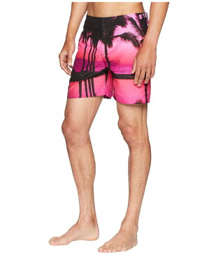 オールバー ブラウン メンズ ハーフパンツ・ショーツ スイムウェア Bulldog Photographic Paradise Swim Shorts Paradise Skies