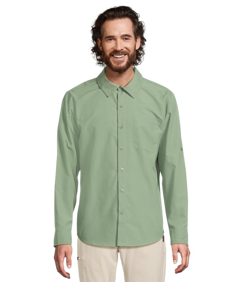 マーモット メンズ トップス シャツ Marmot AirExchange SolarShield Long Sleeve Shirt Agate Green グリーン