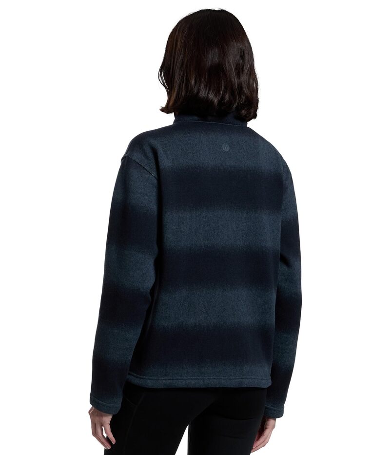 ReVida 楽天市場店のマーモット レディース アウター コート プリント Marmot Heavyweight Drop Line Printed 1/2 Zip Thunderhead Omb｜アングル3