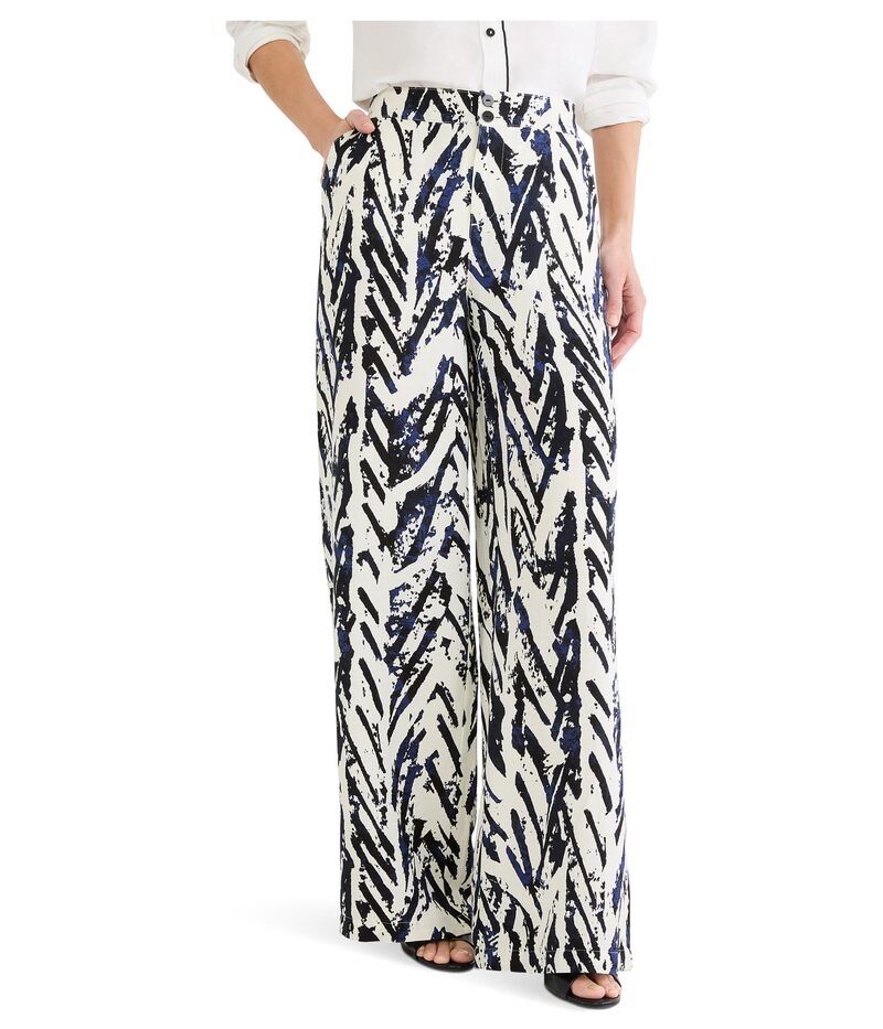ニックプラスゾーイ レディース ボトムス カジュアルパンツ ワイドレッグ プチ リネン Nic+zoe Petite 31" Indigo Crosshatch Linen Wide Leg Pants Indigo Multi インディゴ re-vida-25226831 ReVida 楽天市場店 パッケージ画像