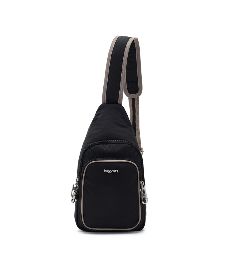 バッガリーニ レディース バッグ Baggallini Securtex Anti-Theft Daytripper Sling Black/Neutral ブラック