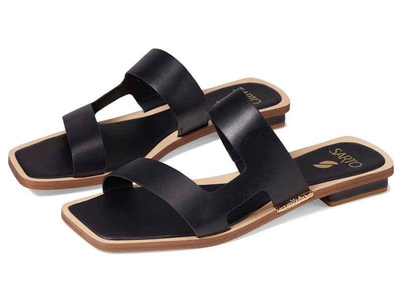 フランコサルト レディース シューズ サンダル Franco Sarto Emily Black Leather ...