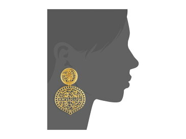 ケネスジェイレーン レディース ピアス・イヤリング アクセサリー Satin Gold Filagree Drop Clip Earrings Satin Gold