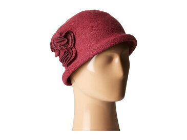 サンディエゴハット レディース 帽子 アクセサリー CTH8088 Soft Knit Cloche with Side Flower Wine