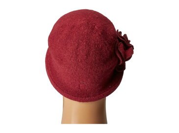 サンディエゴハット レディース 帽子 アクセサリー CTH8088 Soft Knit Cloche with Side Flower Wine