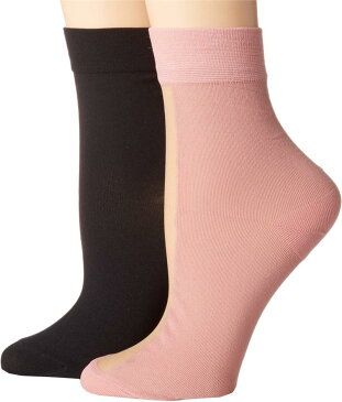 スティーブ マデン レディース 靴下 アンダーウェア 2-Pack Nylon Half Sheer Nude Crew Blush