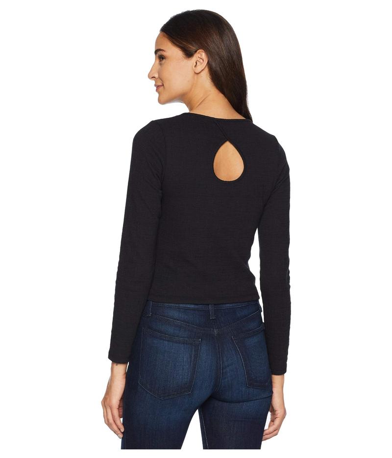 ジャック バイ ビービーダコタ レディース シャツ トップス New York Nights Knit Jacquard Top with Back Keyhole Black